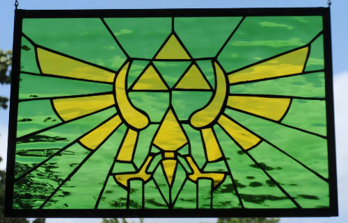 Zelda Tri Force Glass Art